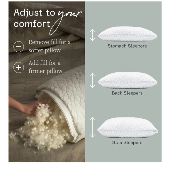 Coop Home Goods Original Adjustable Pillow, Queen Size - Picture 4 of 6